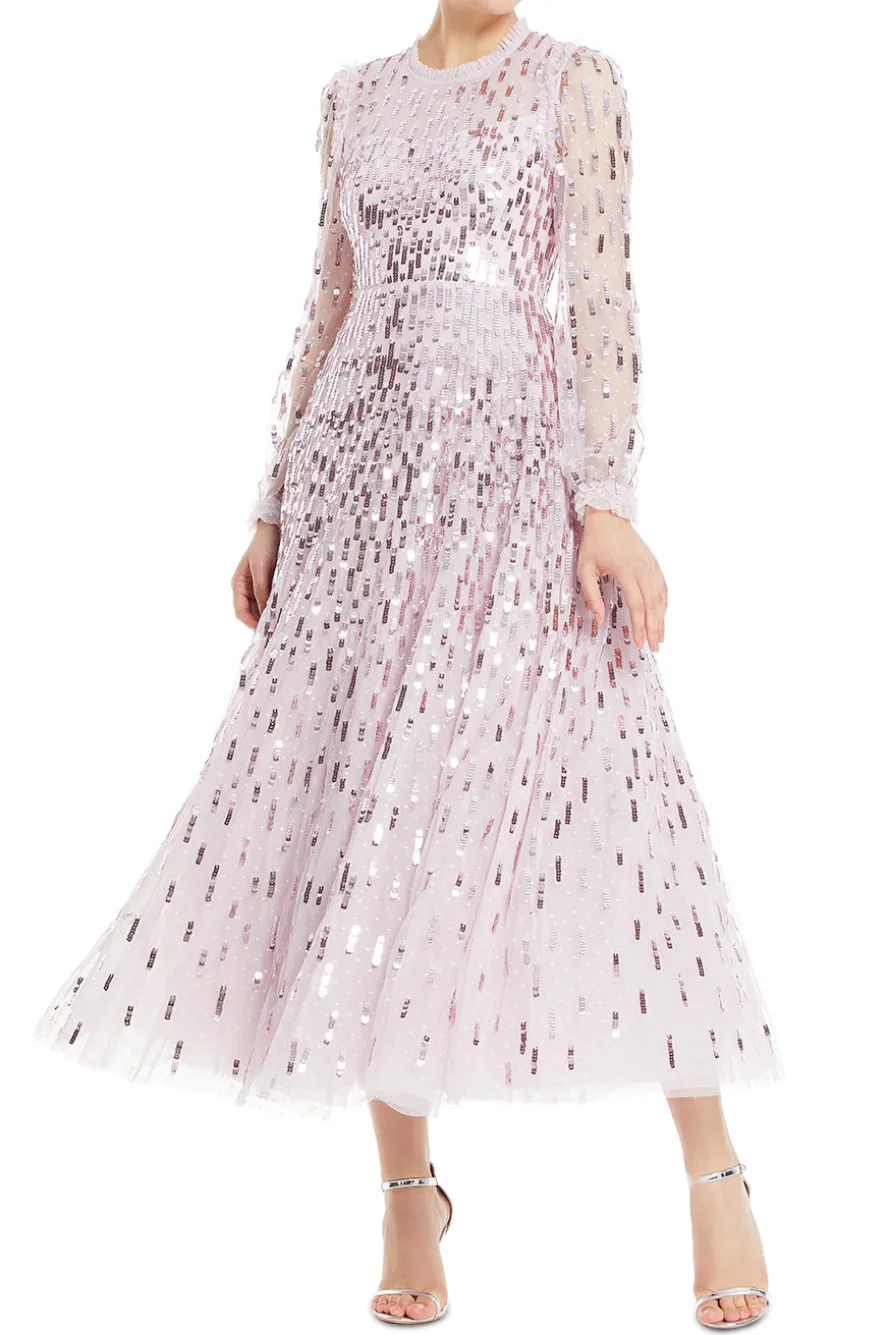 Sequin Dash Evening Gown