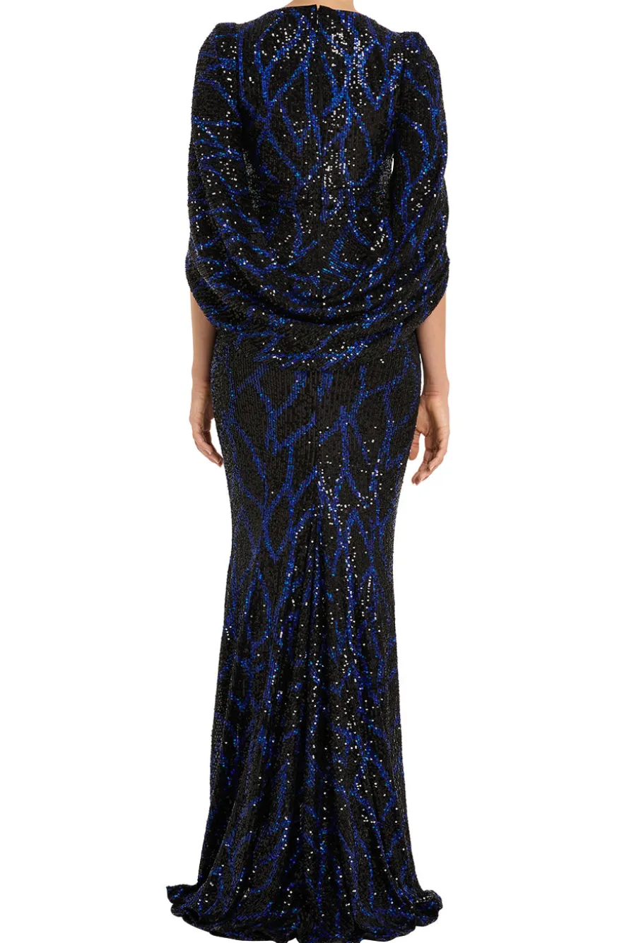 Sparkle Tulle V Neck Evening Gown