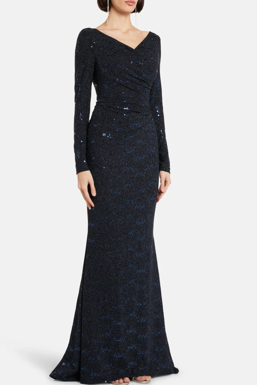 Stardust Jersey Evening Dress