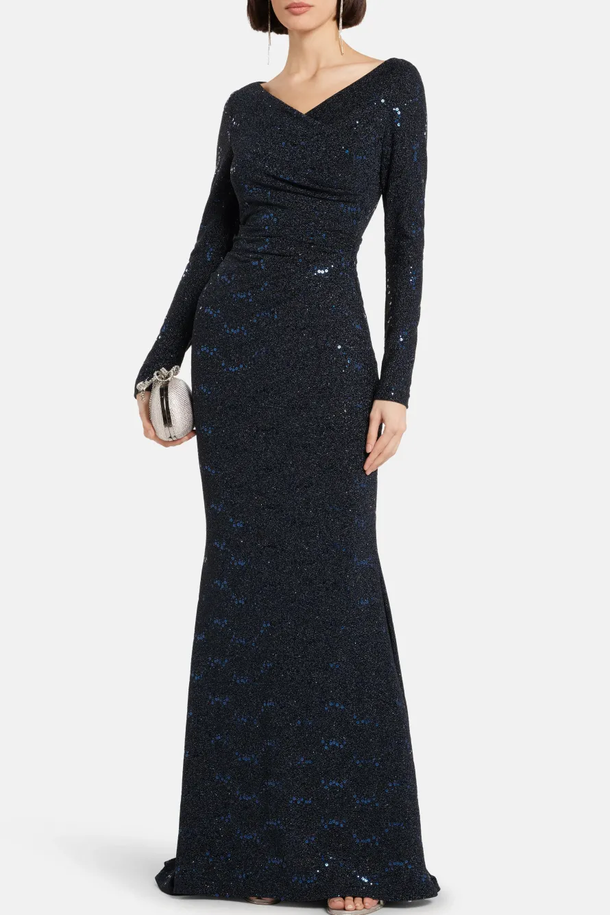 Stardust Jersey Evening Dress