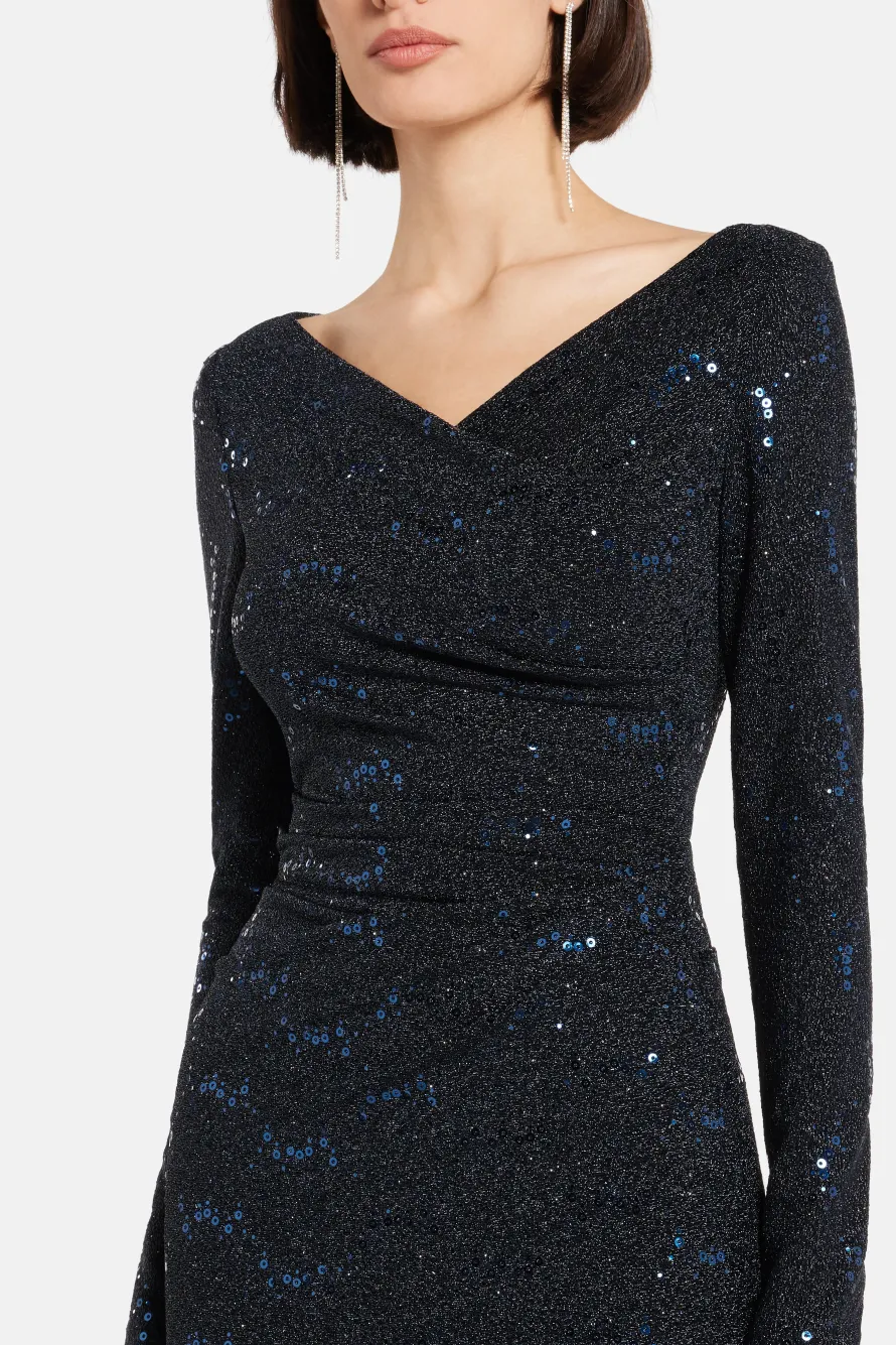Stardust Jersey Evening Dress