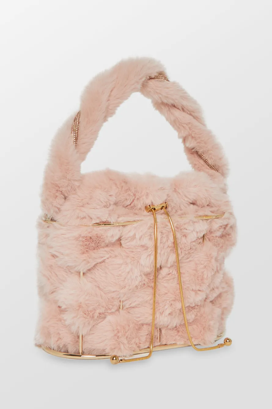 Super Holli Fluffy Top Handle Bag