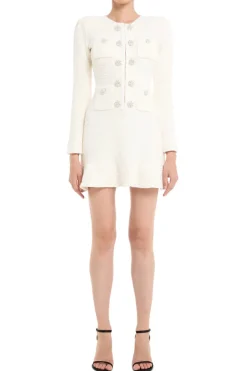 Textured Knit Mini Dress