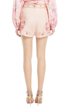 Tuck Front Floral Shorts